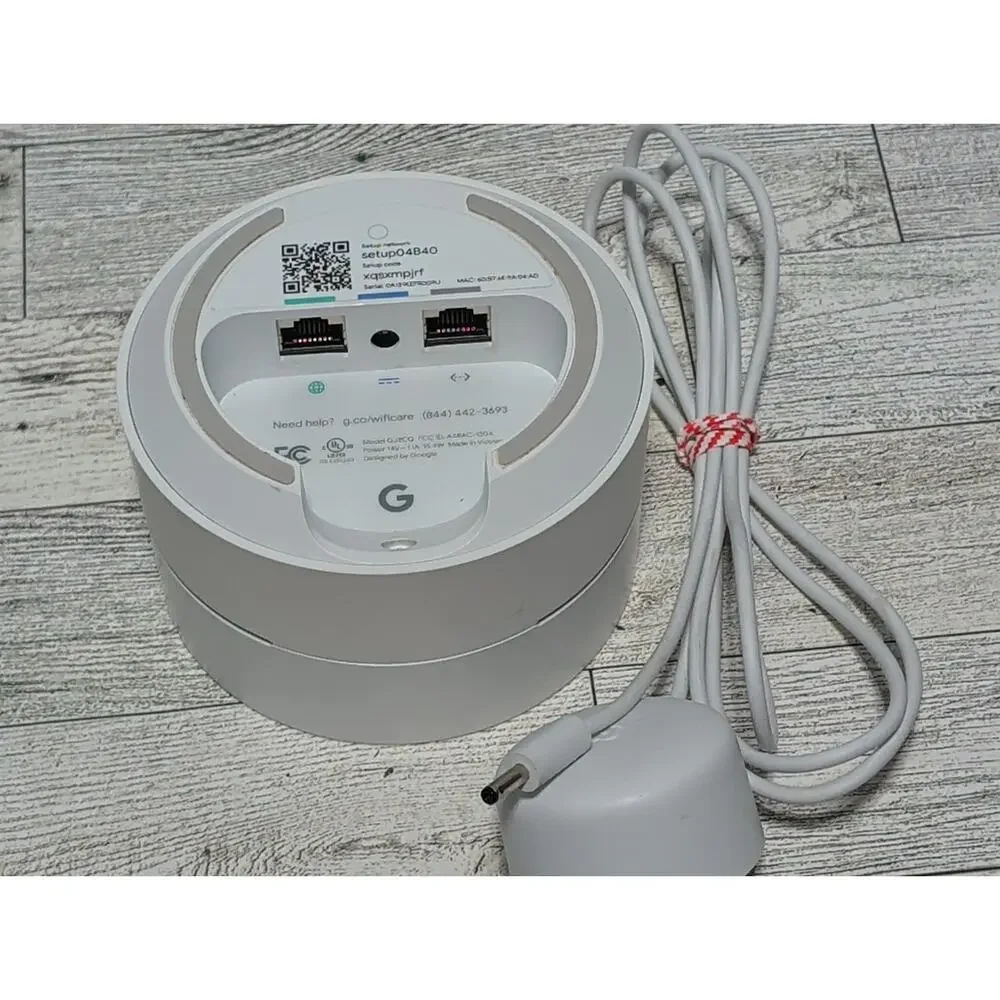 Google WIFI Access Point Router GJ2CQ WIFI Google Mesh w/ Power Cord A4RAC-1304